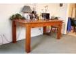 6 seater dining table; oiled ash top(I think)and pine....